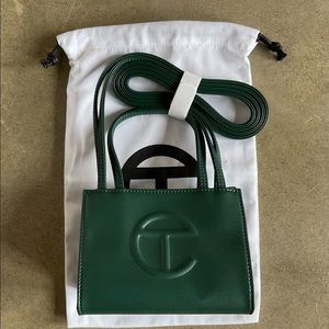 Telfar Small Shopping Bag in Dark Olive